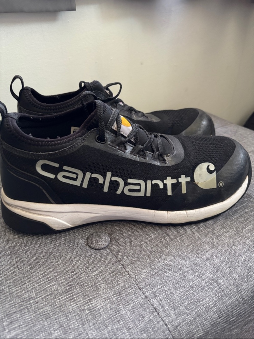 Carhartt Black Low-Top Sneakers with White Accents